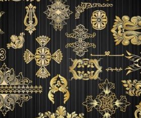 gold pattern 02 vector