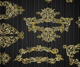 gold pattern 03 vector