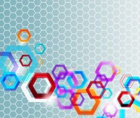 Abstract Multicolored background design vectors