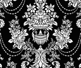 black and white pattern 02 vector graphics