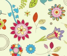 abstract flower pattern background design vector