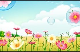 byicyclein garden vector free download