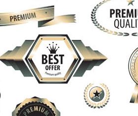 Luxury Sale Labels vector graphic