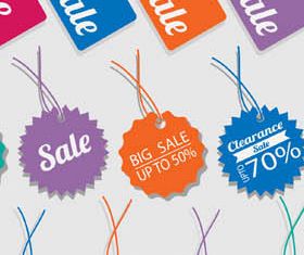 Sale Stickers free vector
