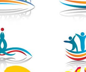 People Logotypes set vector