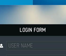 Login Forms free 5 vector set