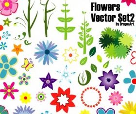 Flowers Set 2 vector