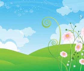 Spring Background design vectors