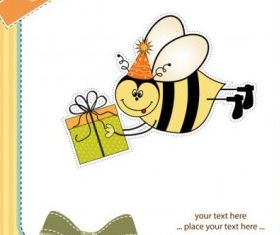 cartoon children card 01 design vectors