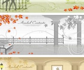autumn street vector