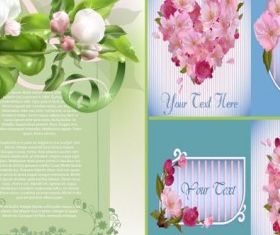 spring flower background vector