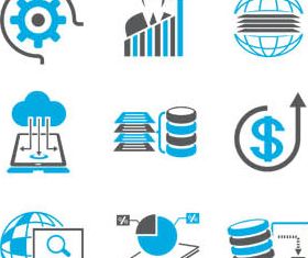 Computer Color Icons vector