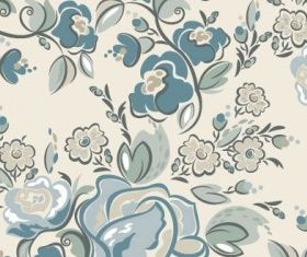handpainted flowers background 4 vector graphic