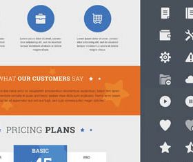 Website Elements Set vector