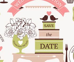 Wedding Vintage Elements vector