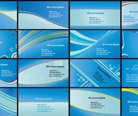blue card background vectors graphic