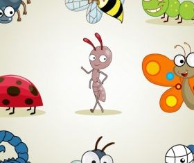 Googly Eyed Insects vector