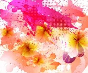 beautiful flowers background 03 vectors graphics