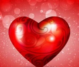 Romantic Valentines Day background vector