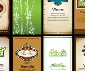 notes cards 01 vector