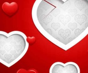 Valentine Red Background vector graphics