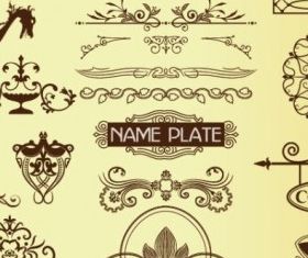 classic lace pattern 04 creative vector