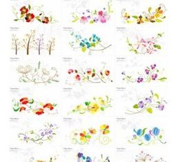 floral pattern vectors material