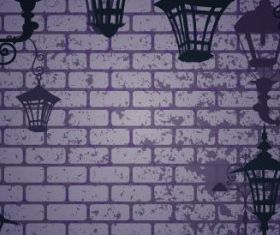 cartoon street light background 02 Illustration vector