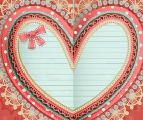 valentines day heartshaped tag 01 vector