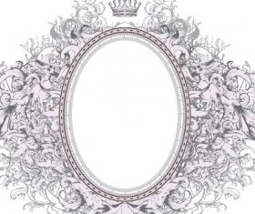 gorgeous photo frame vector material