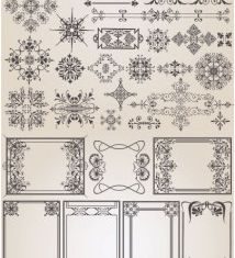 classic european pattern vector