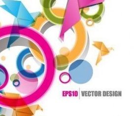 origami ribbon design background 2 vector design