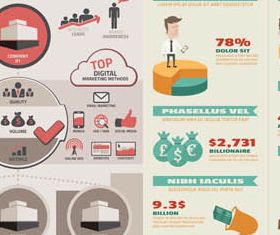 Business Infographics 2 set vector