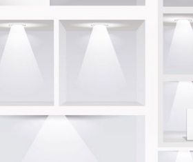 exhibition gallery template 4 vector