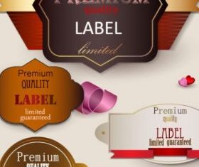 exquisite label design 02 vector graphics