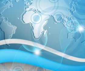 global technology 5 vectors graphic