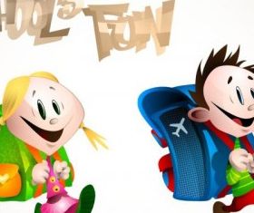 School Children vector