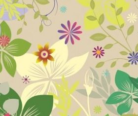 Seamless Floral vector set