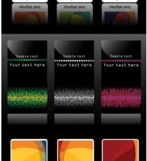 card template fashion vector