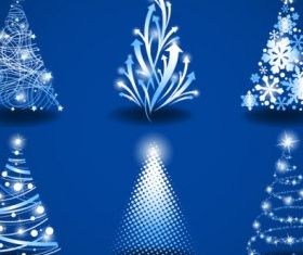 gorgeous christmas tree 03 vector