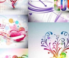 Abstract Valentines Day Graphics vector