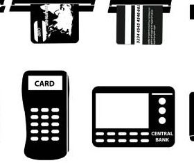 Black Banking Icons 2 vector
