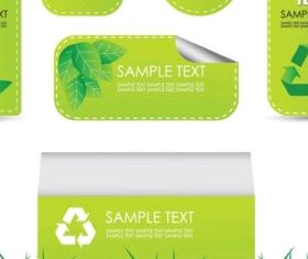 green label 02 vectors graphic