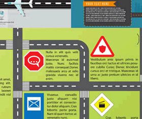 Backgrounds with Roads 4 vector