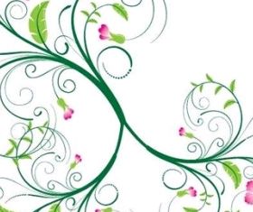 Free Swirl Floral vector