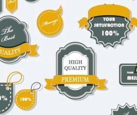 exquisite label design vectors