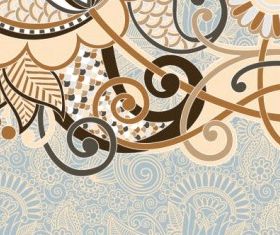 retro classic pattern background 03 vector