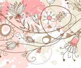 handpainted background pattern 01 vector