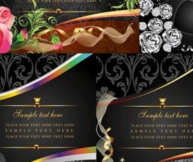 models flower card vector