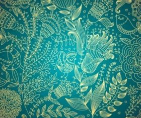 classical floral pattern 04 vector